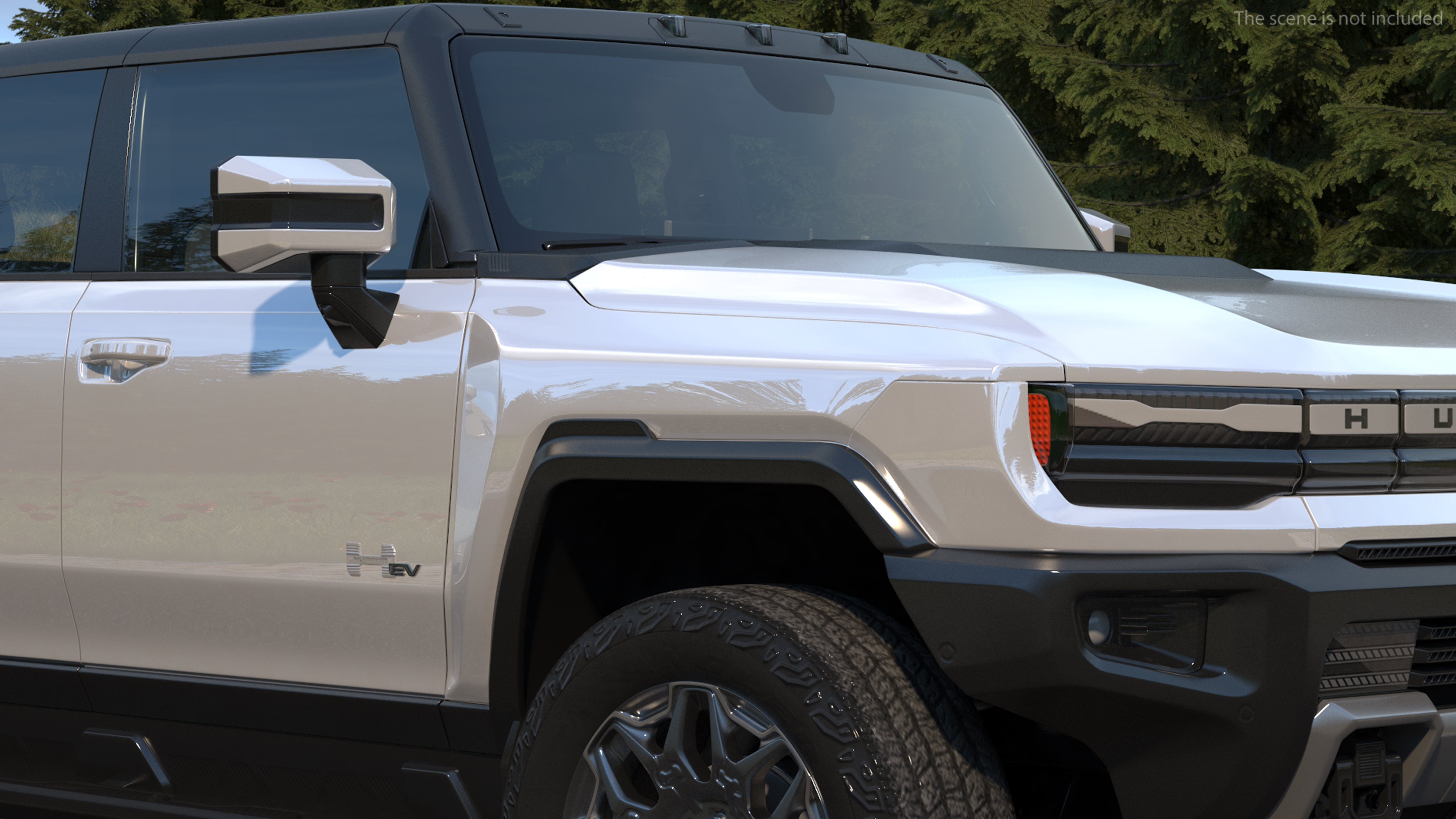 3D GMC Hummer EV SUV White model