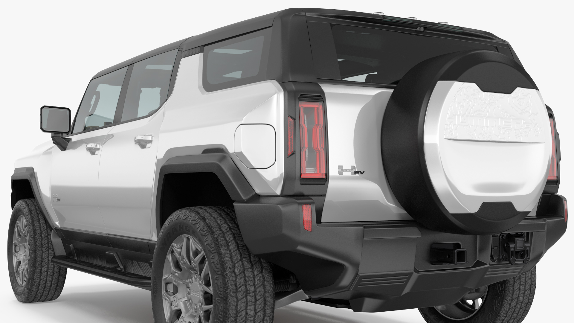 3D GMC Hummer EV SUV White model