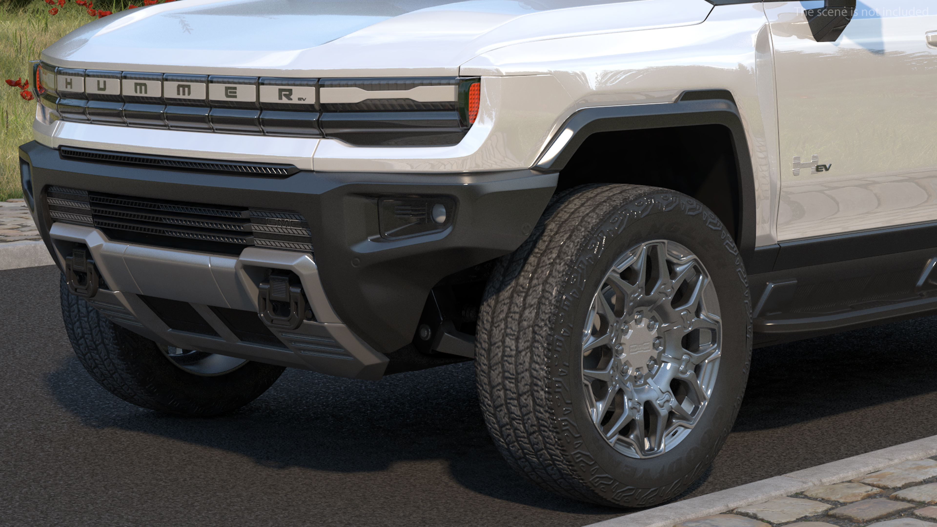 3D GMC Hummer EV SUV White model