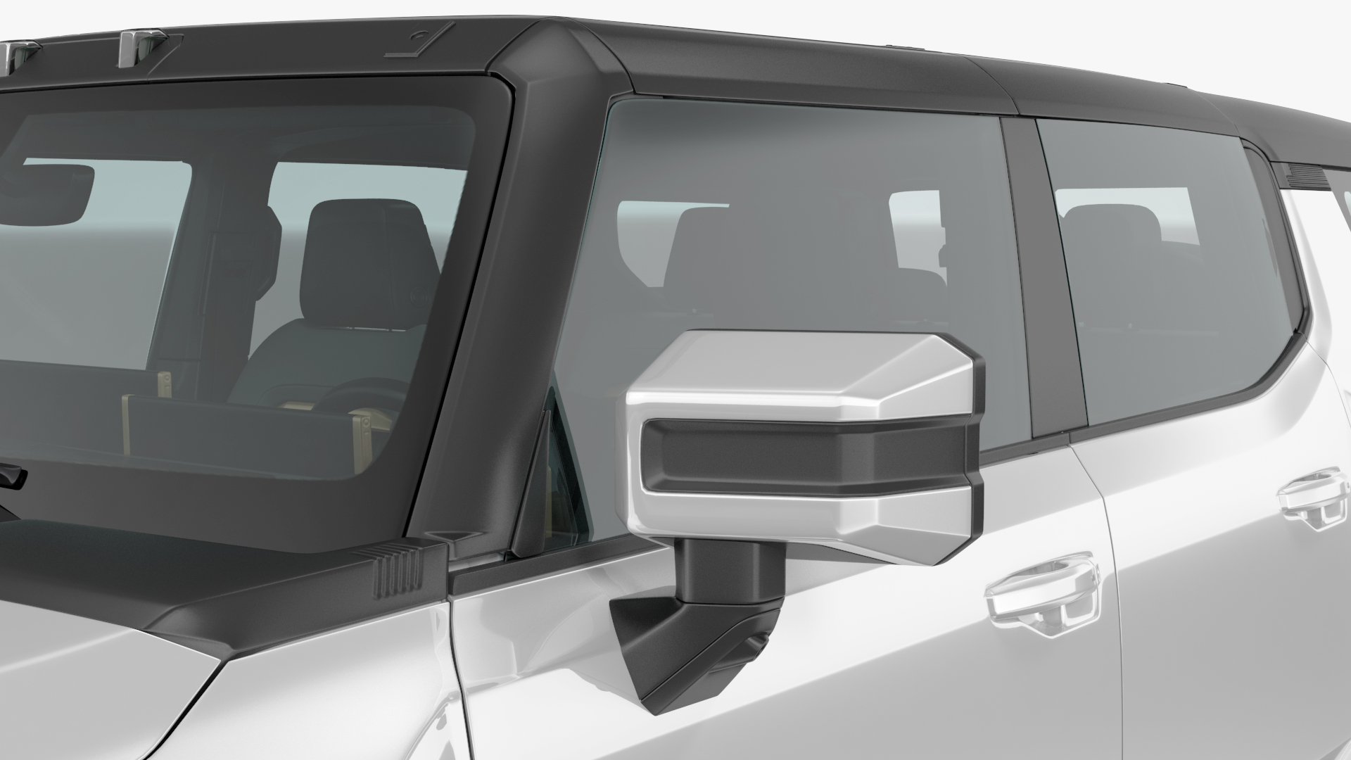 3D GMC Hummer EV SUV White model