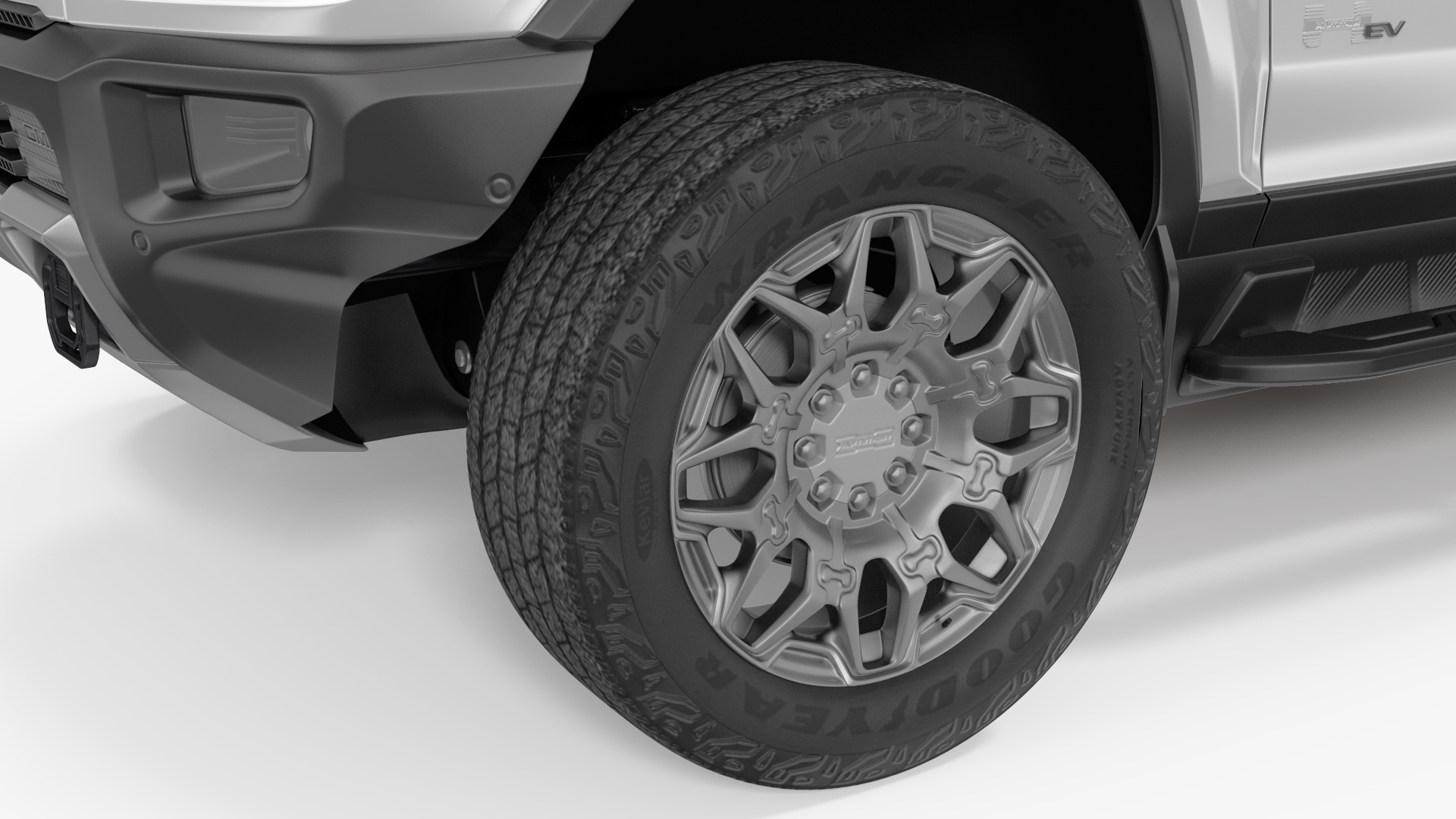 3D GMC Hummer EV SUV White model