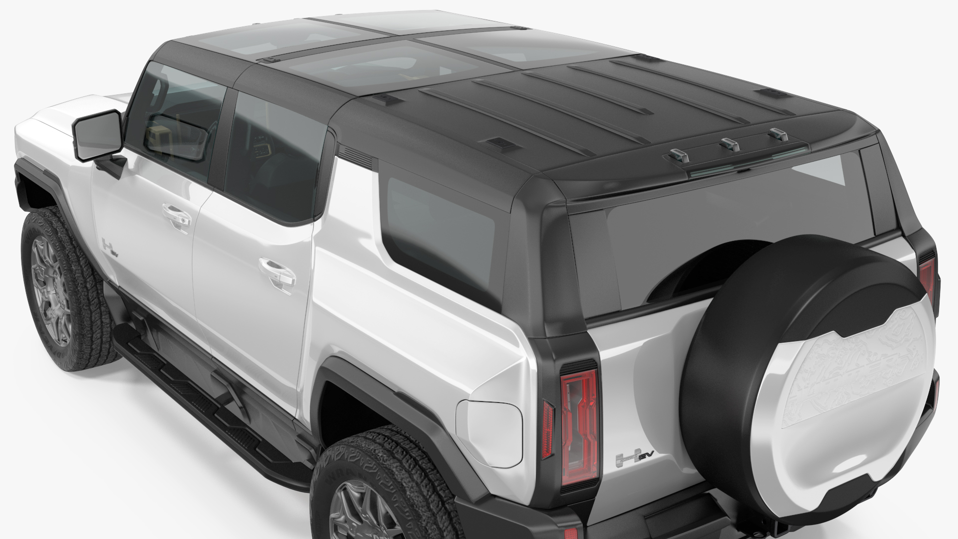 3D GMC Hummer EV SUV White model