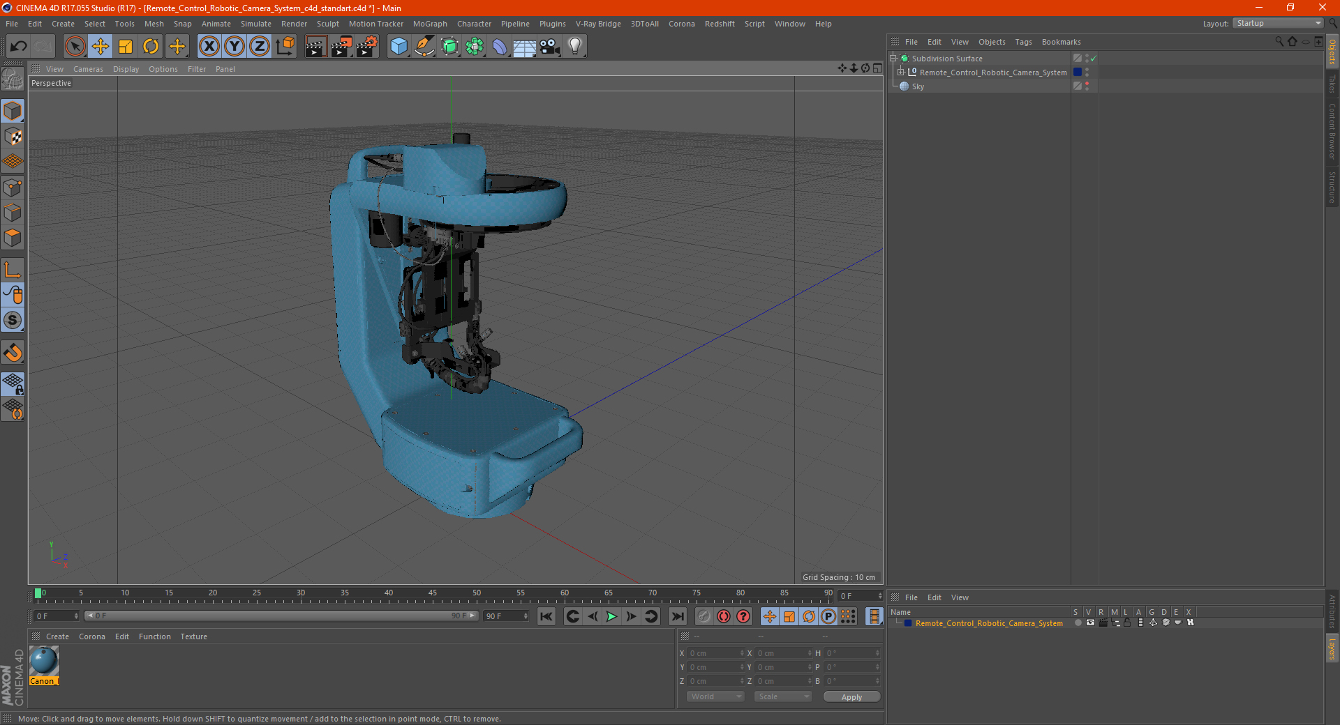 3D Remote Control Robotic Camera System
