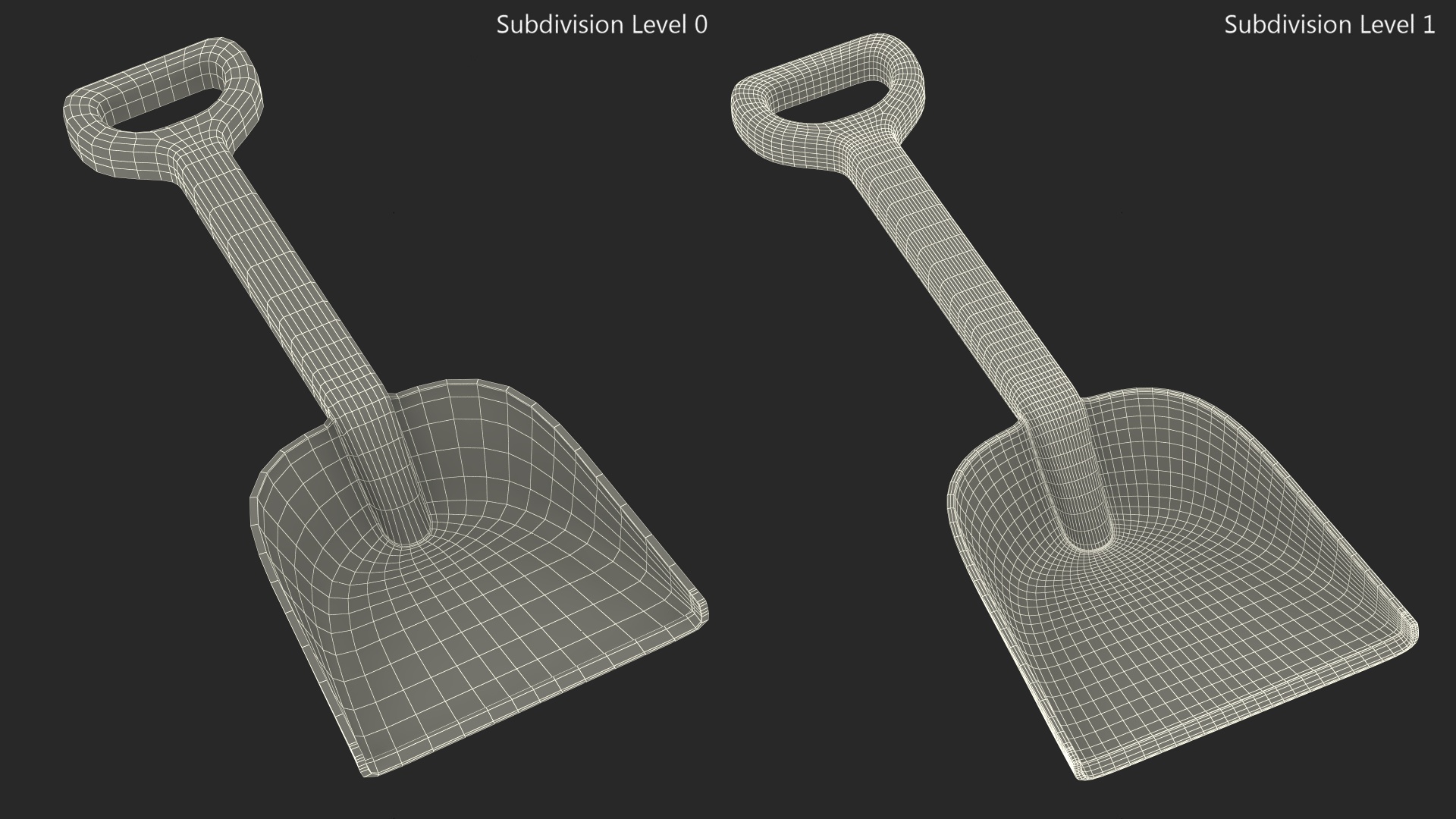3D model Toy Sand Shovel