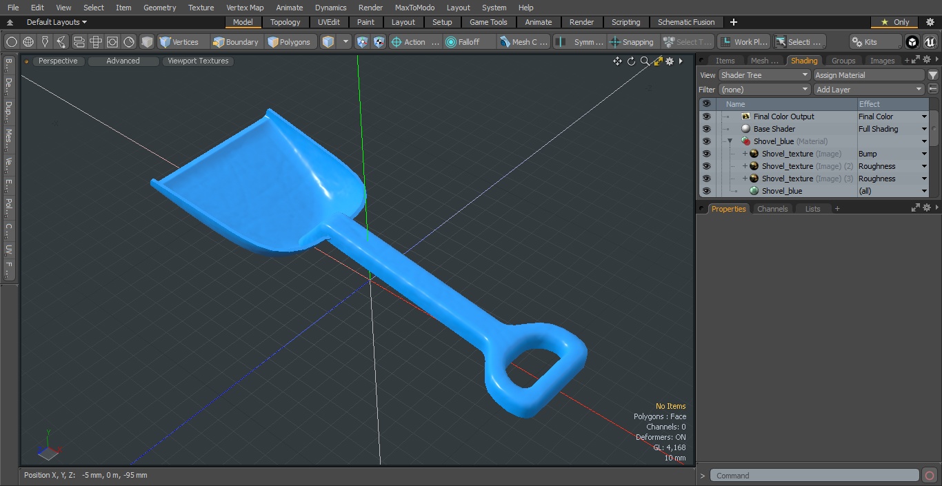 3D model Toy Sand Shovel