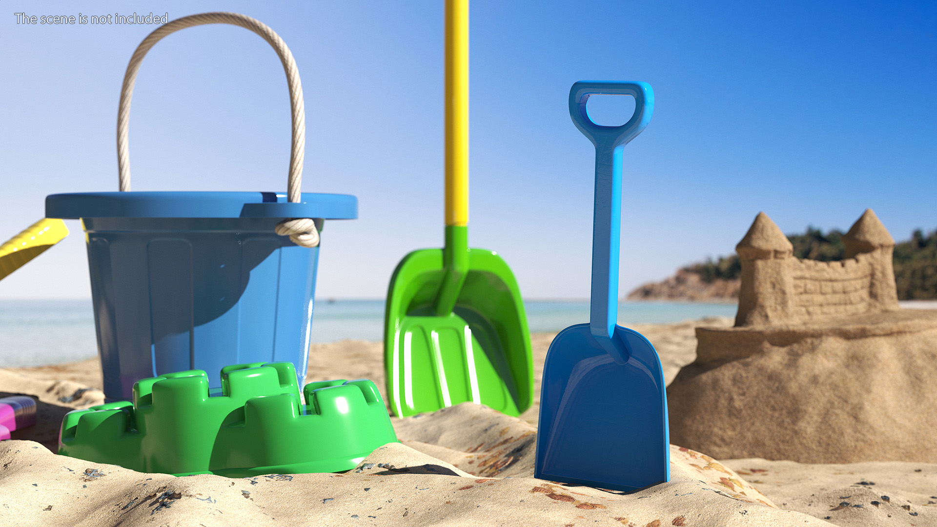 3D model Toy Sand Shovel