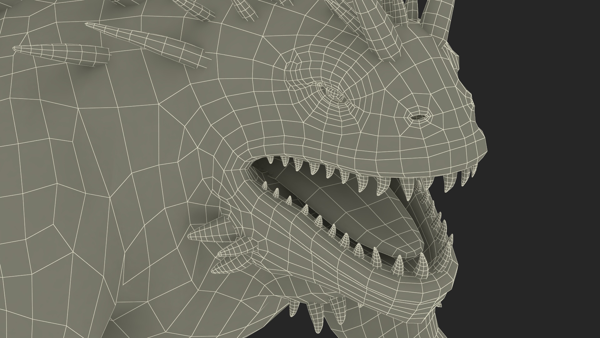 3D Basilisk in Attack Pose model