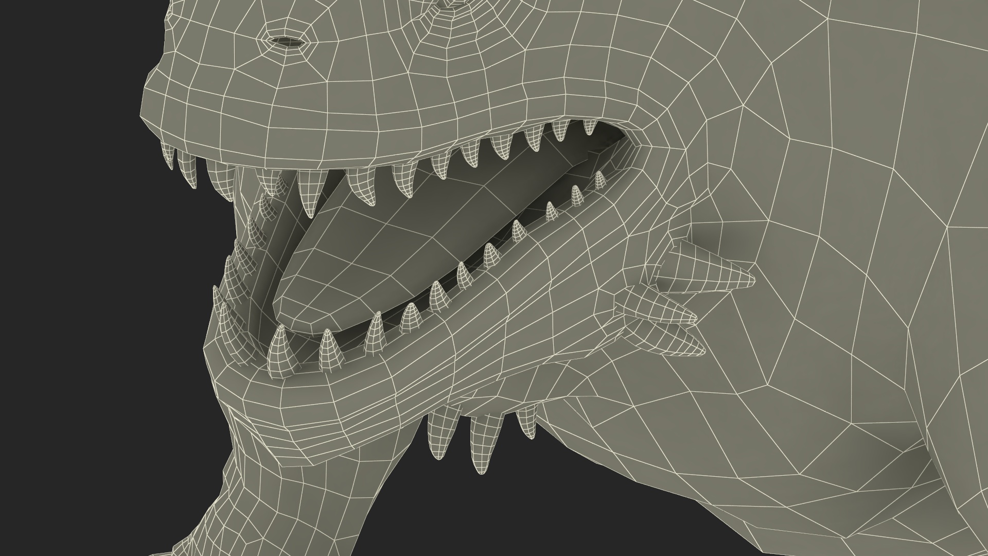 3D Basilisk in Attack Pose model
