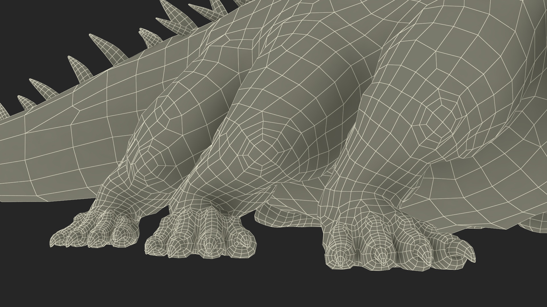 3D Basilisk in Attack Pose model