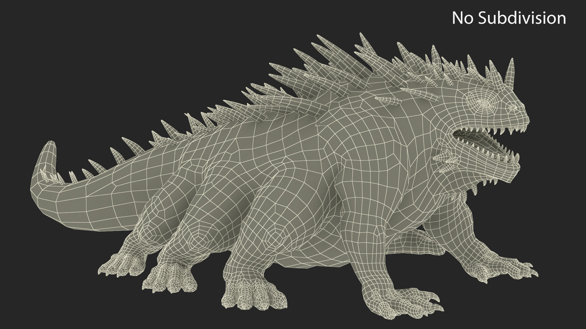 3D Basilisk in Attack Pose model