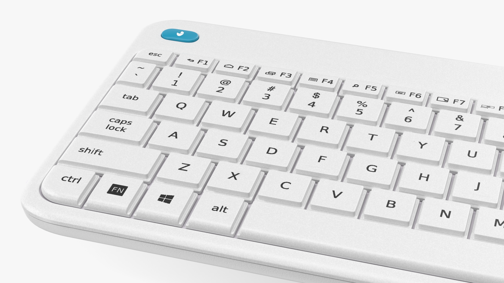 3D Logitech Keyboard K400 White model
