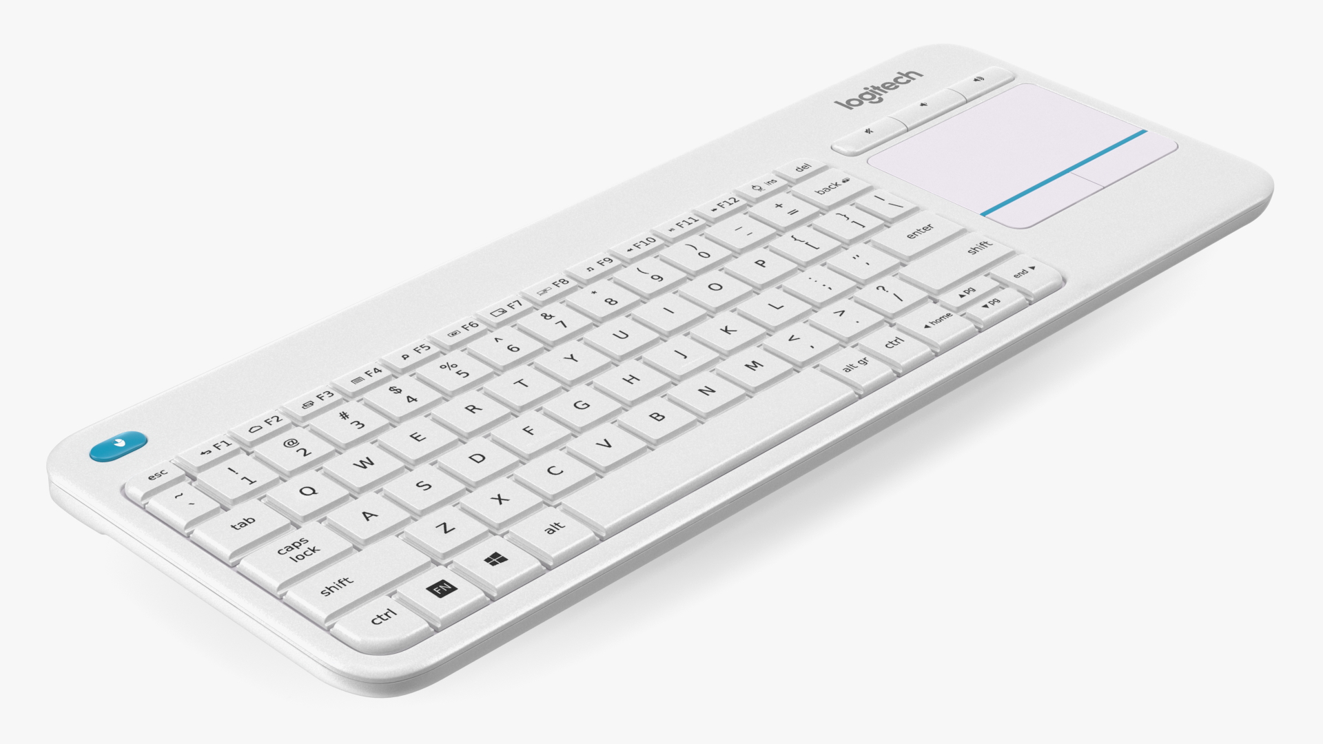 3D Logitech Keyboard K400 White model
