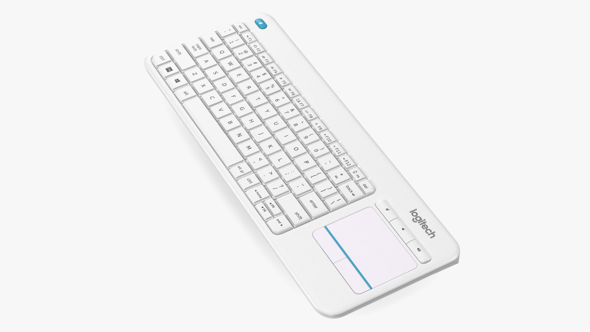 3D Logitech Keyboard K400 White model