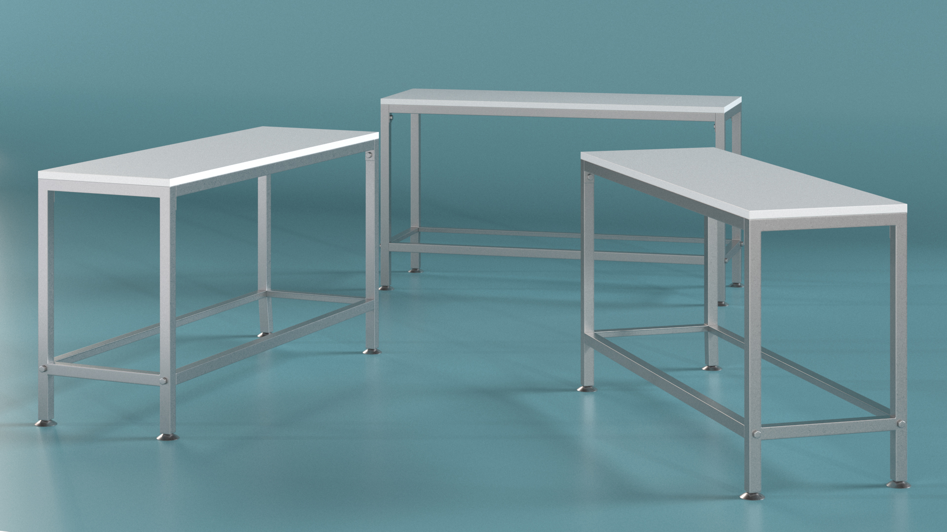 3D Low Shelf Silver