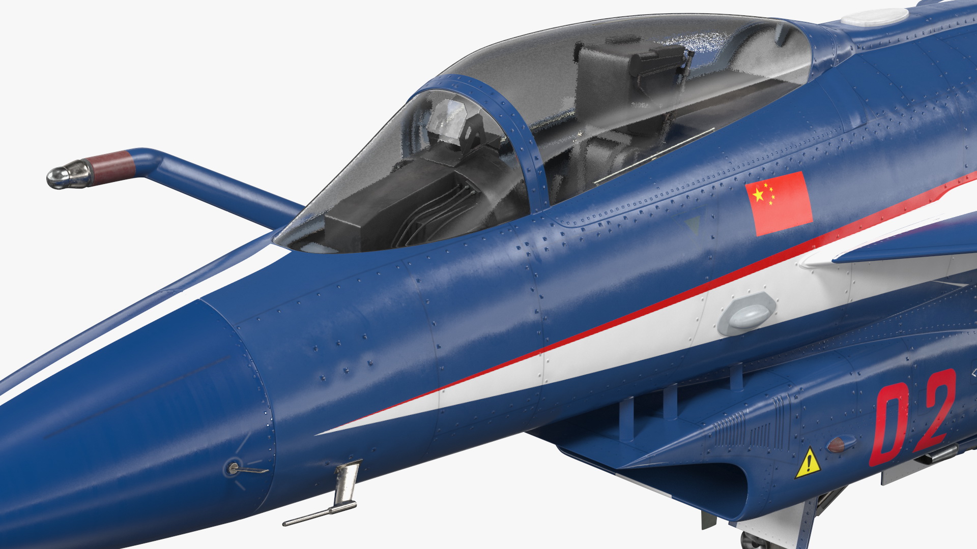 3D PLAAF J10 Vigorous Dragon Aerobatic Team Armament Rigged