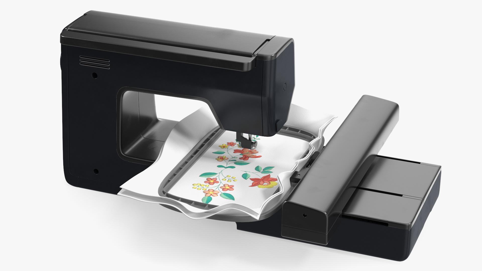 Embroidery Machine Black Screen On 3D model