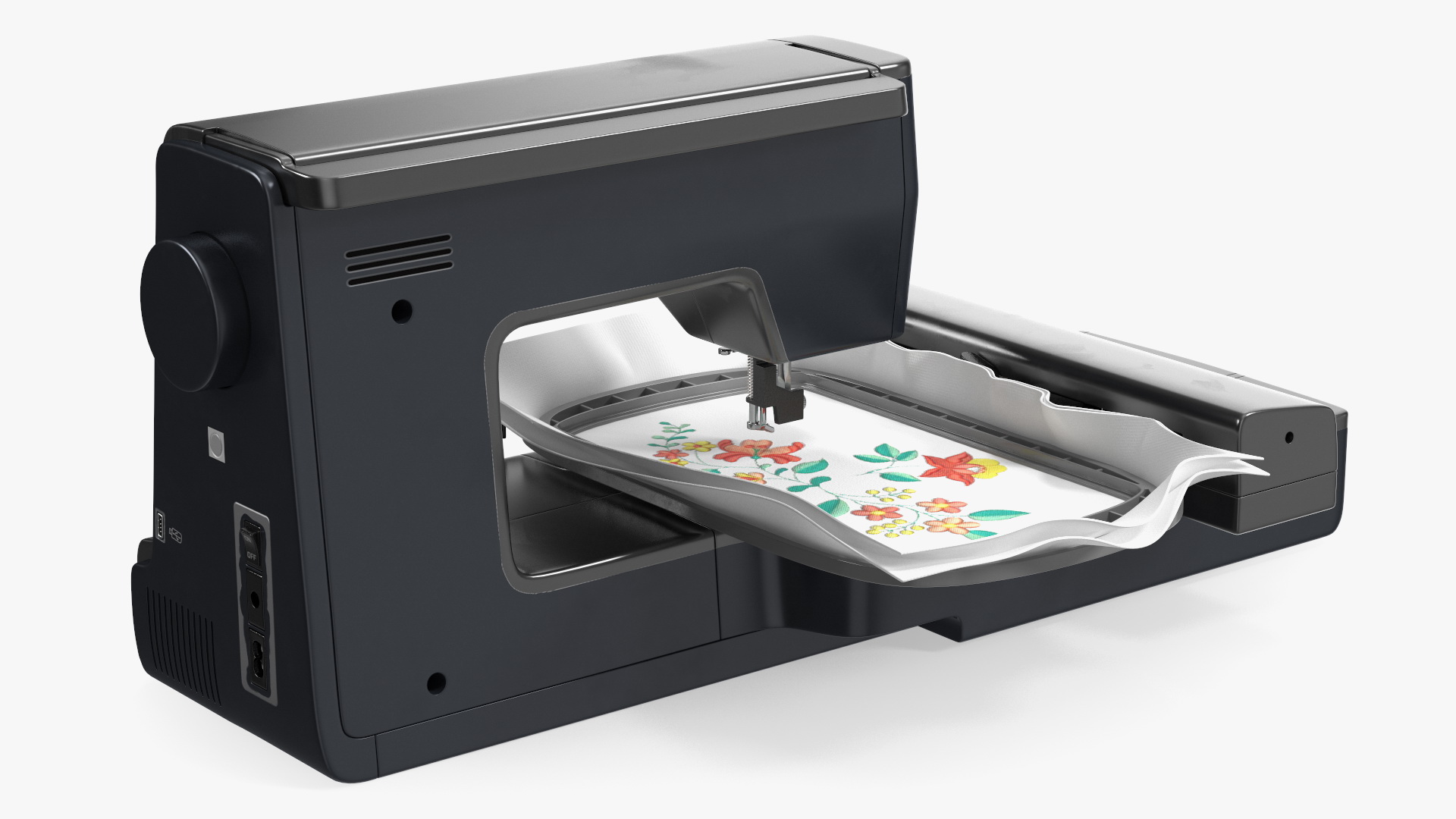 Embroidery Machine Black Screen On 3D model
