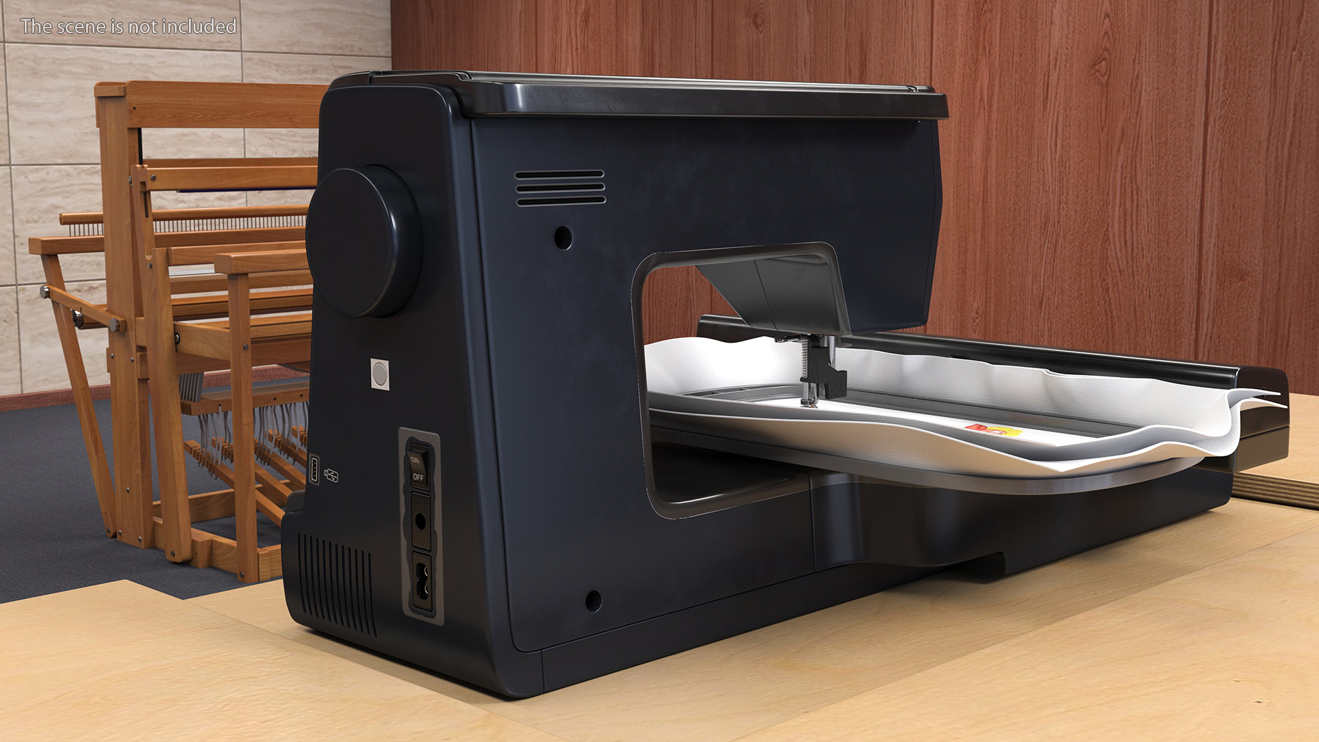 Embroidery Machine Black Screen On 3D model