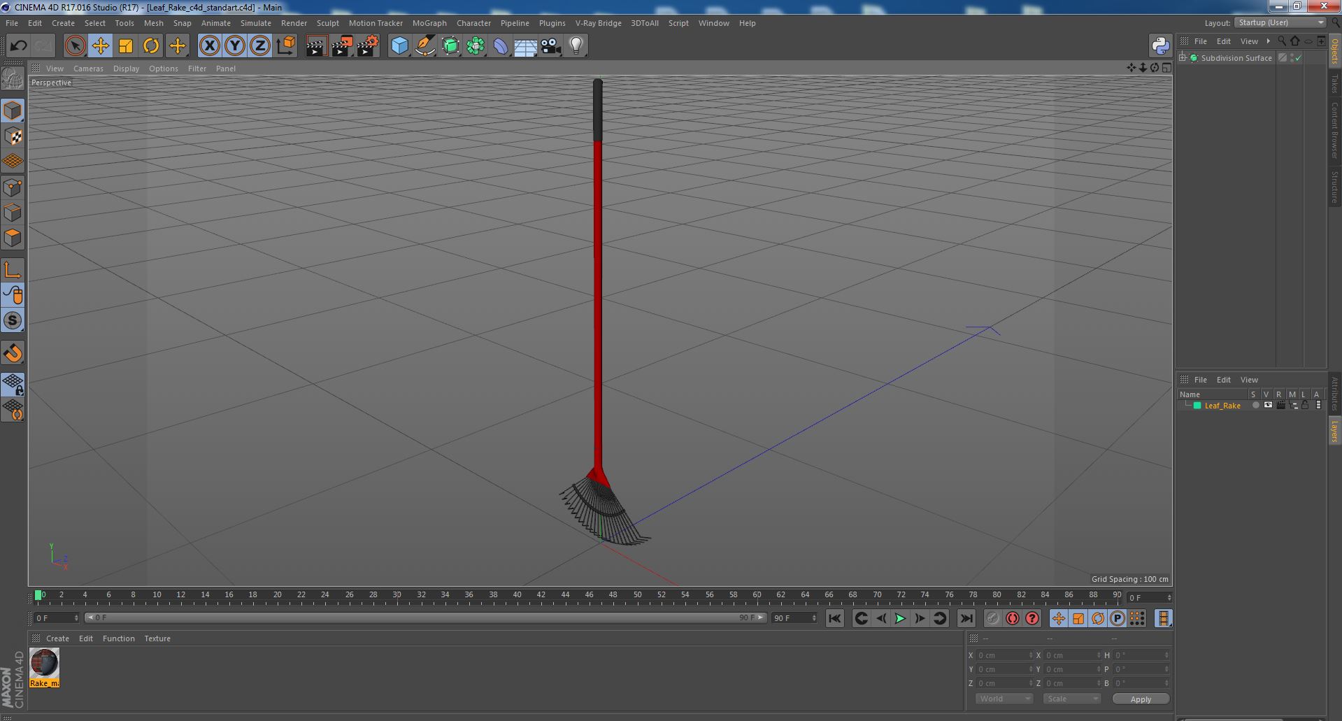 Leaf Rake 3D model