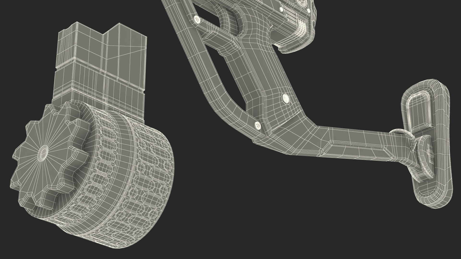 3D Futuristic Rifle Rigged model