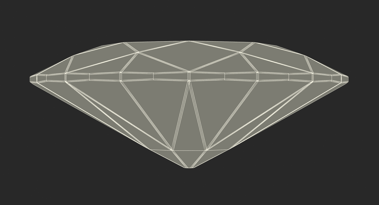 3D Oval Cut Diamond