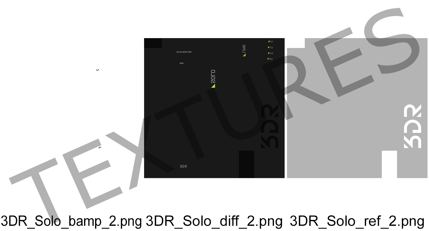 3D model 3DR Solo Drone Quadcopter