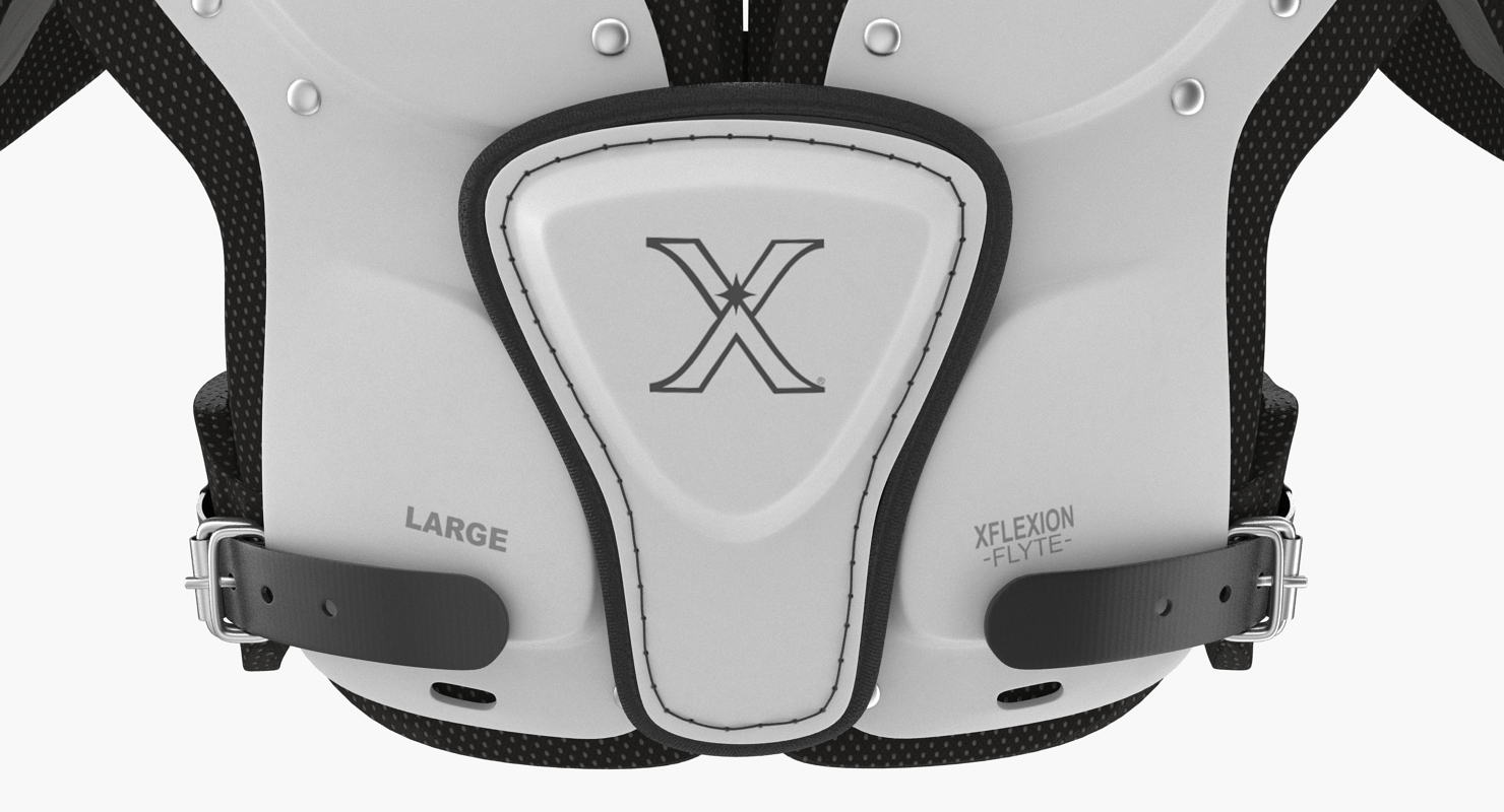 Football Shoulder Pads Xenith Flyte Youth White 3D