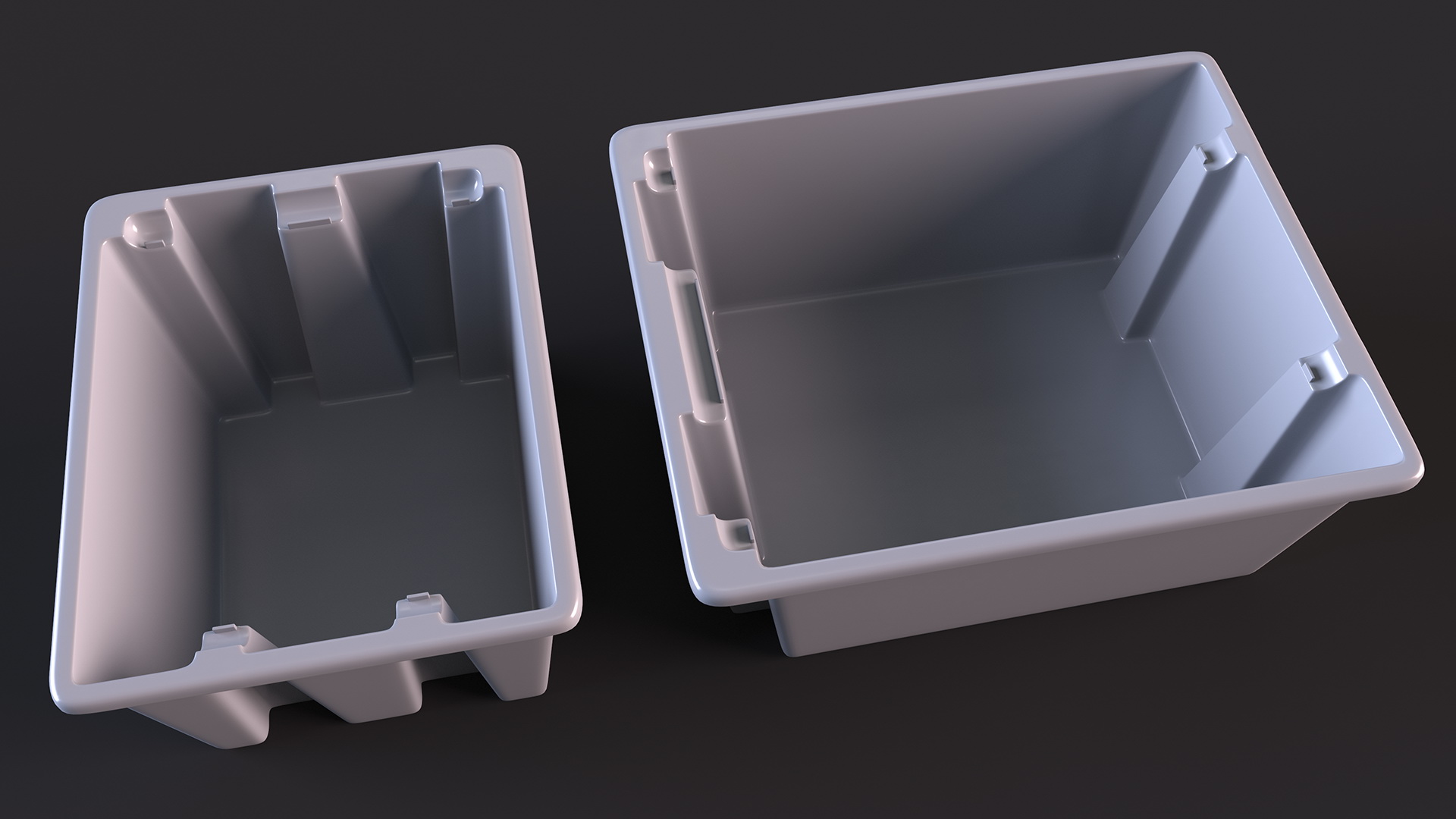 3D model Stack and Nest Totes