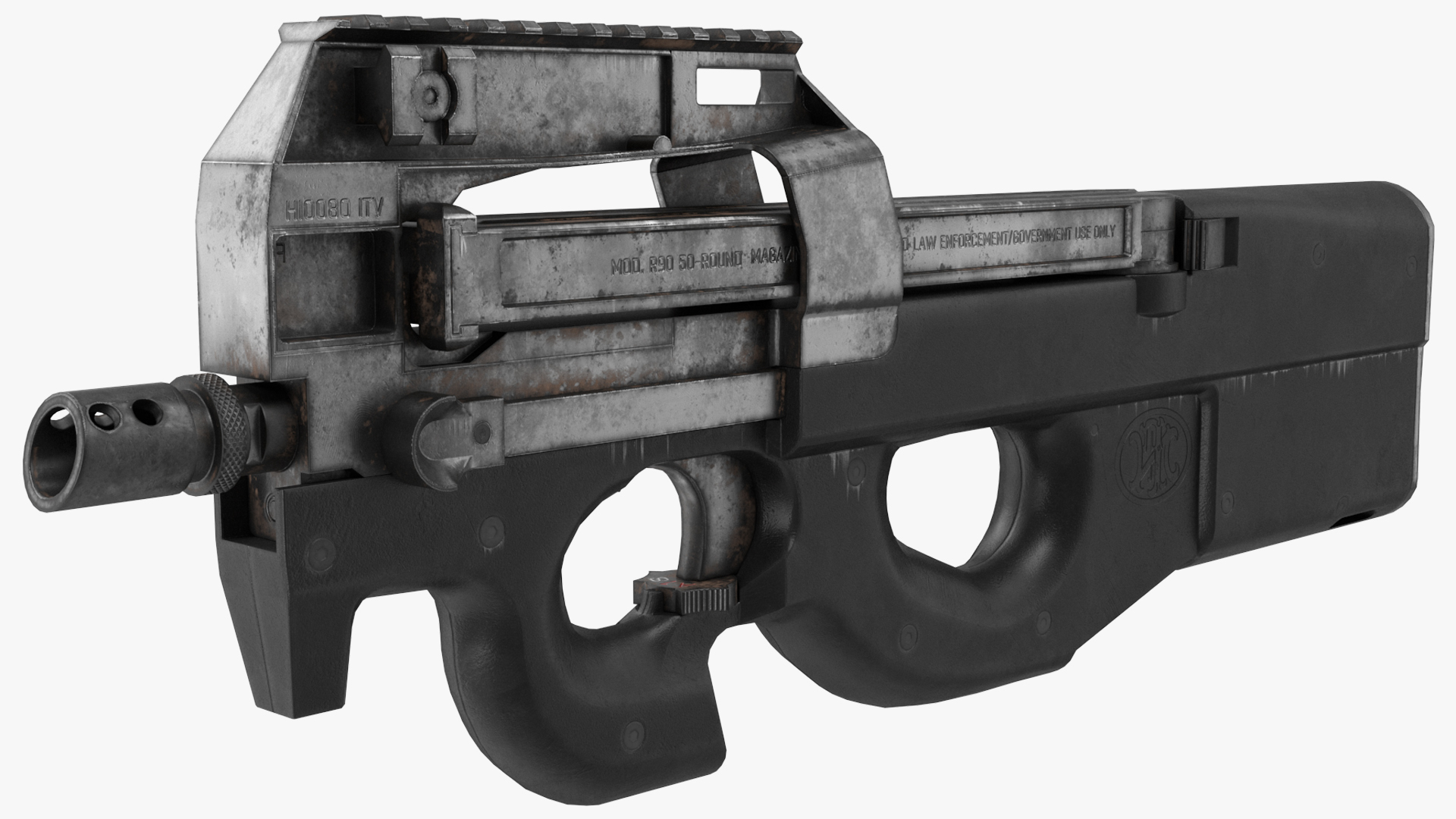 3D model P90 Game Weapon