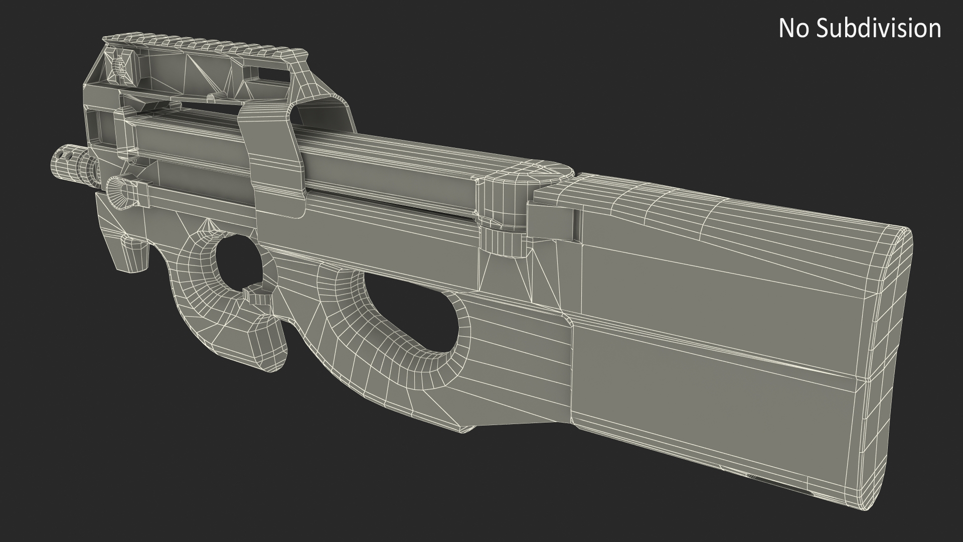 3D model P90 Game Weapon