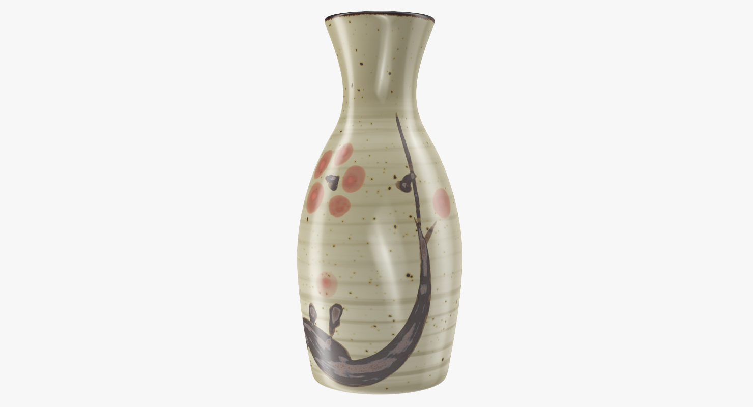 3D Japanese Vase model