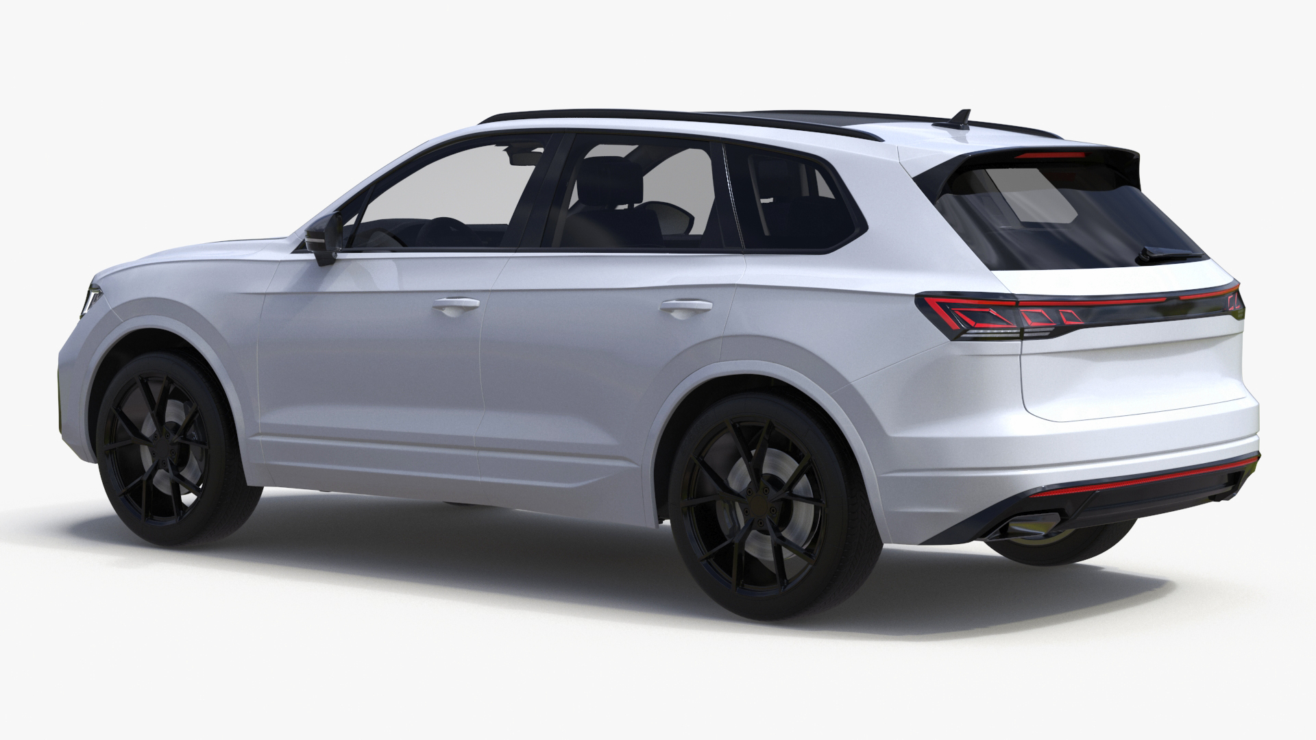 3D Electric SUV White model