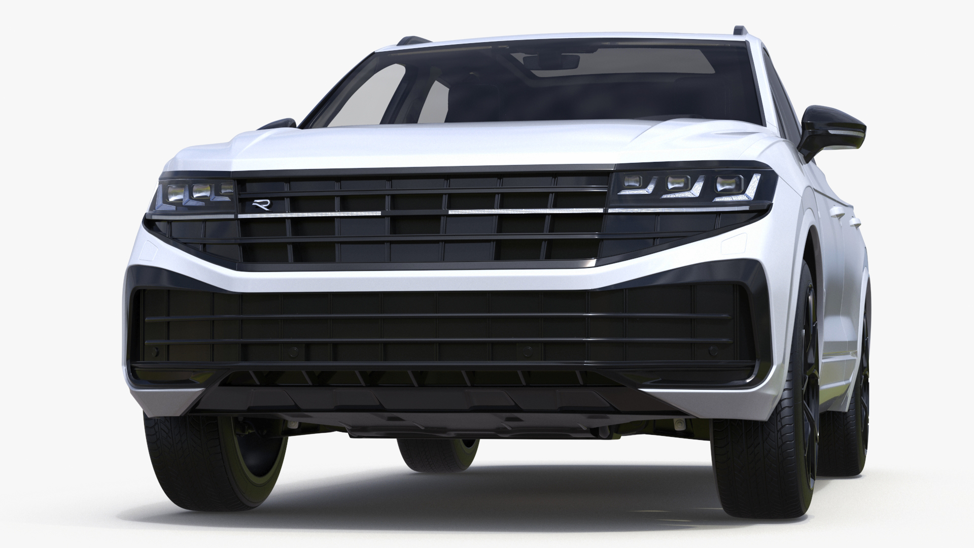 3D Electric SUV White model