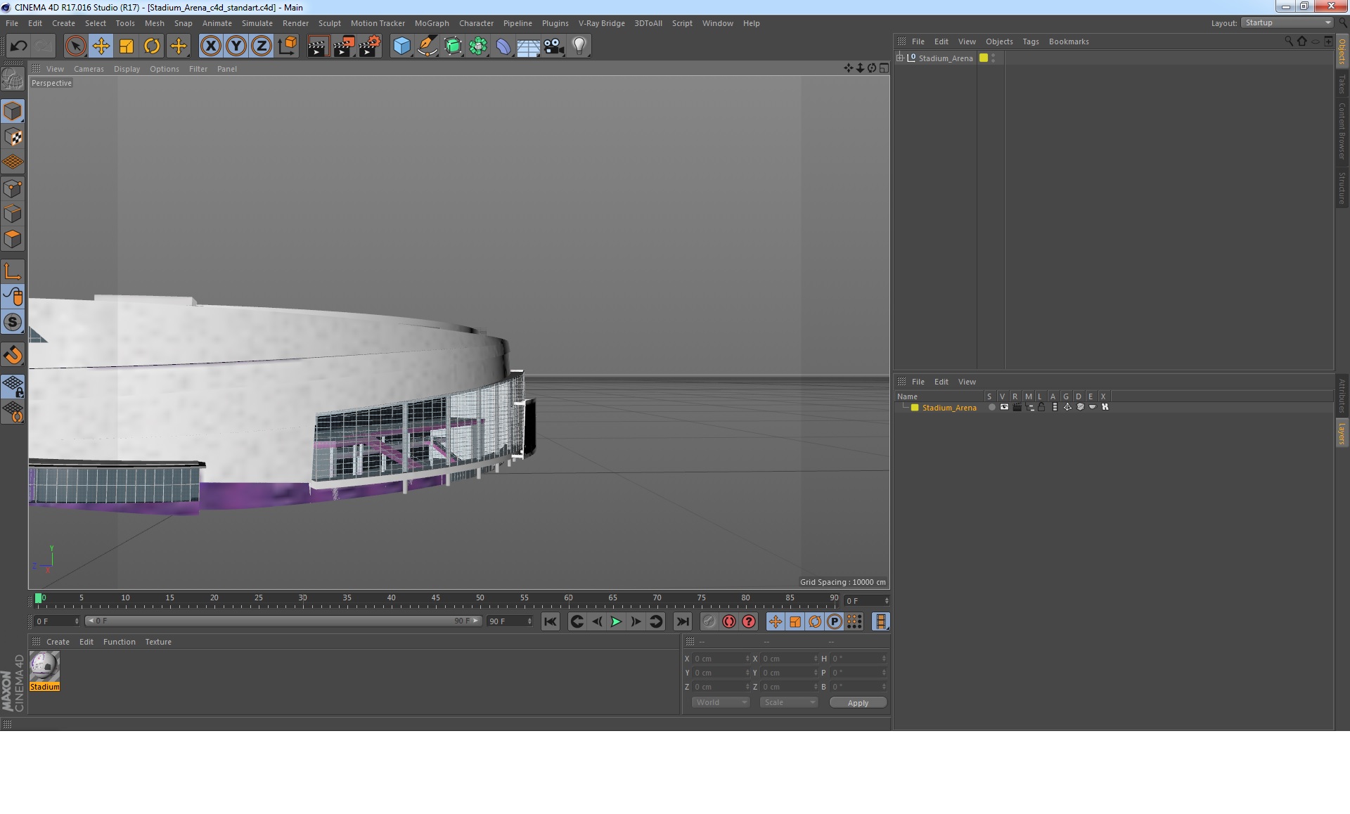 3D Stadium Arena model