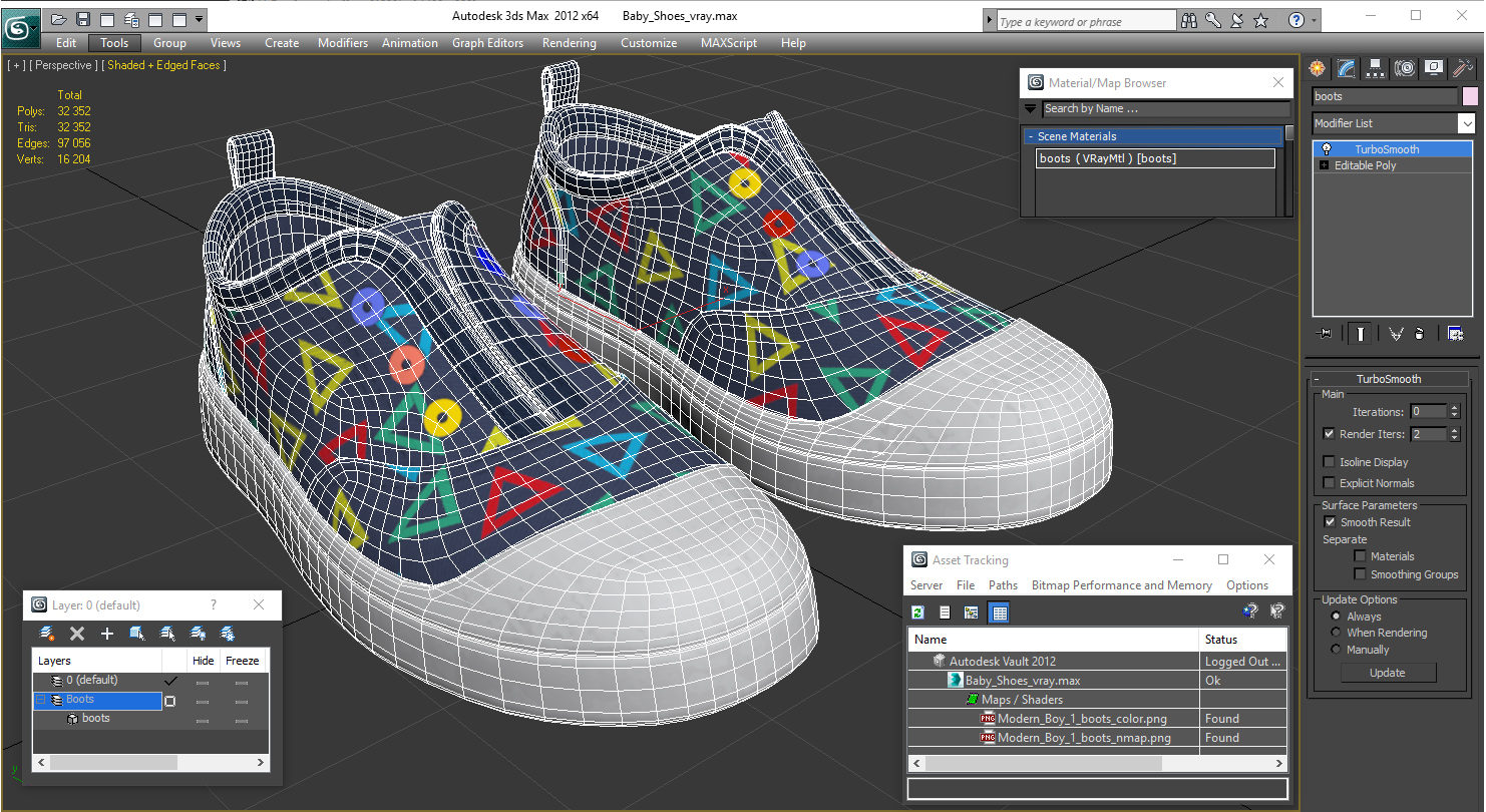 3D model Baby Shoes