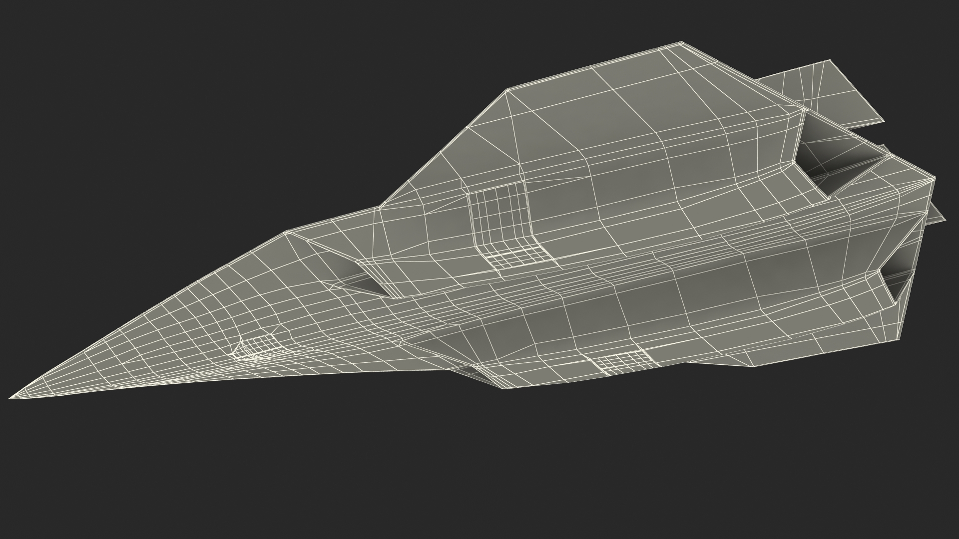 Lockheed SR-72 DarkStar Rigged for Maya 3D model