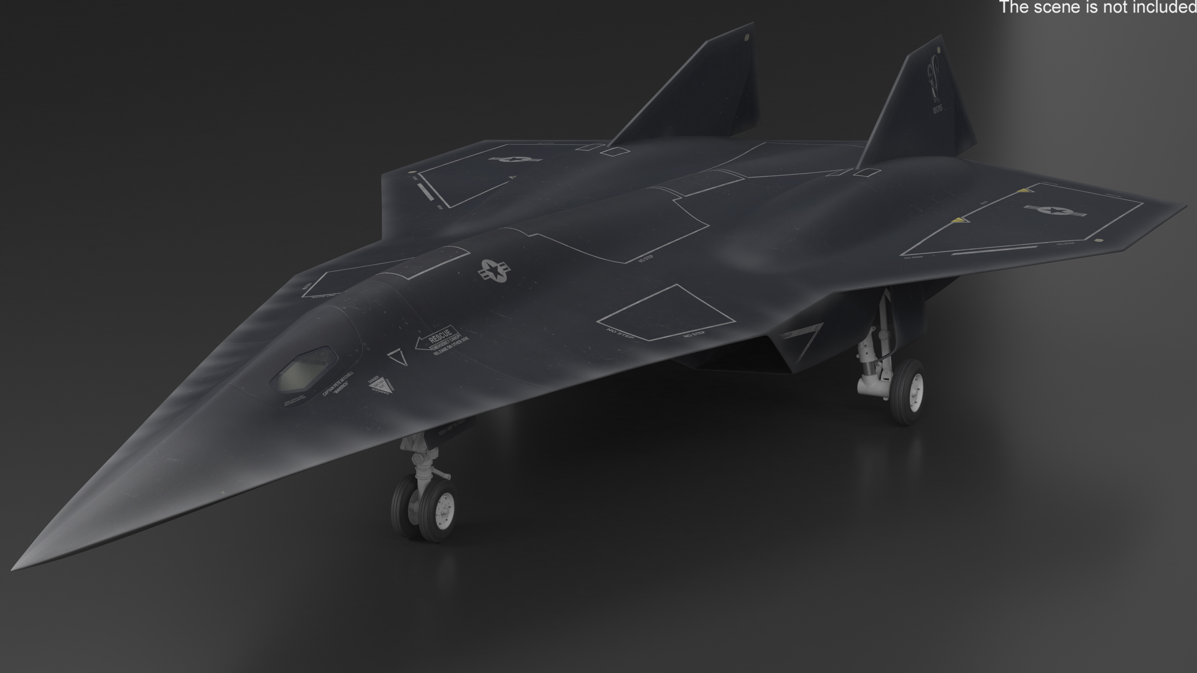Lockheed SR-72 DarkStar Rigged for Maya 3D model