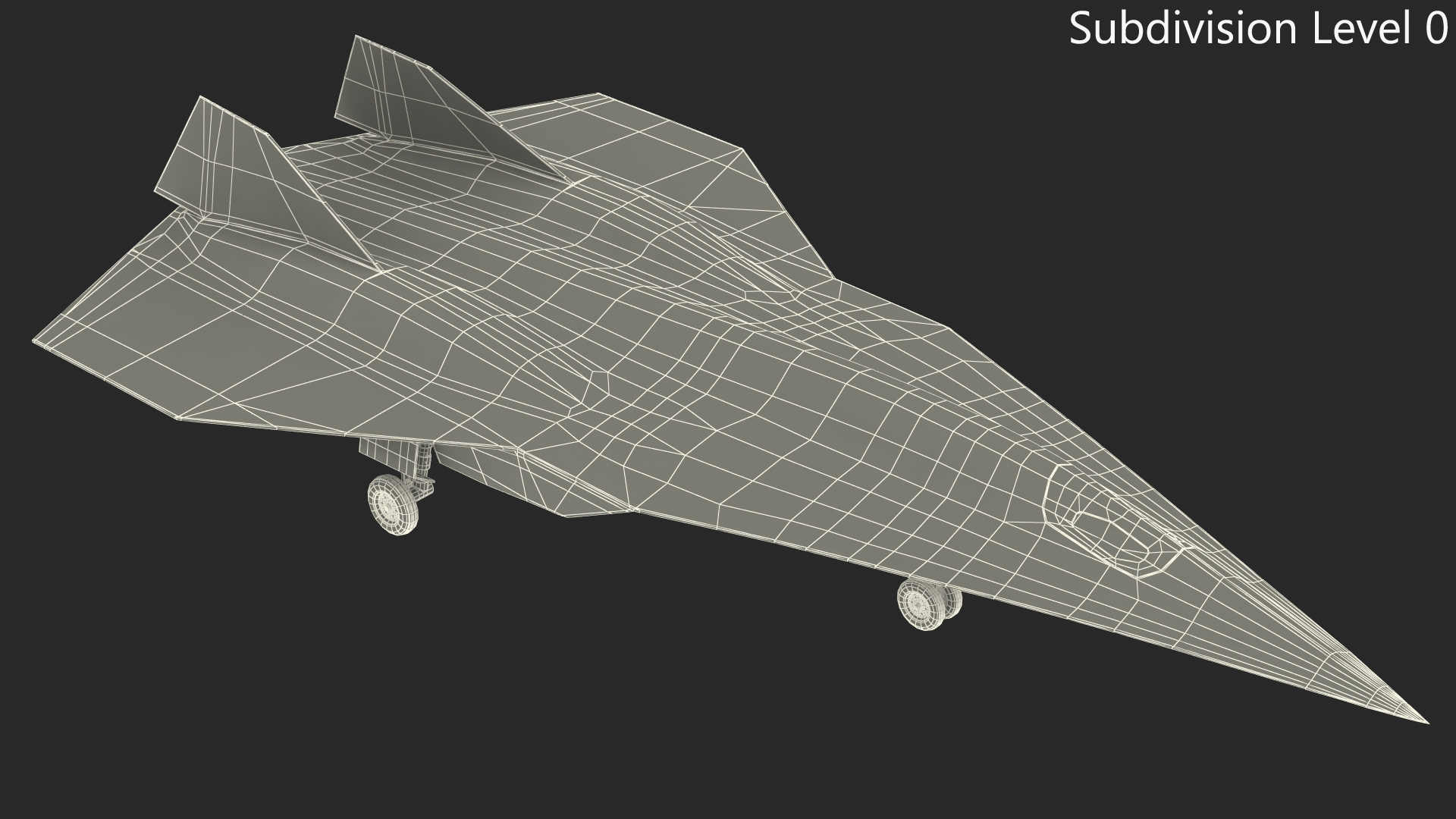 Lockheed SR-72 DarkStar Rigged for Maya 3D model