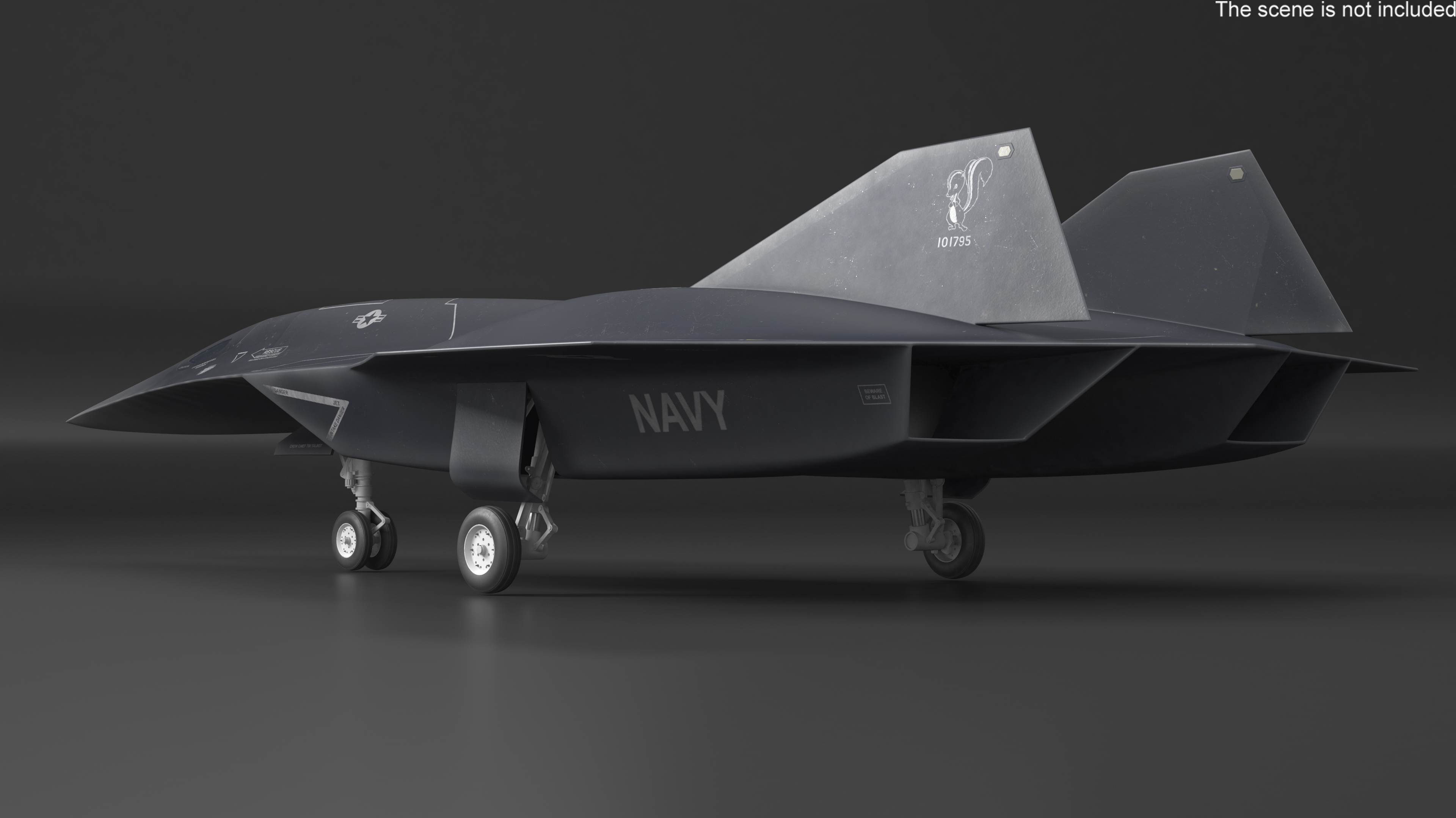 Lockheed SR-72 DarkStar Rigged for Maya 3D model