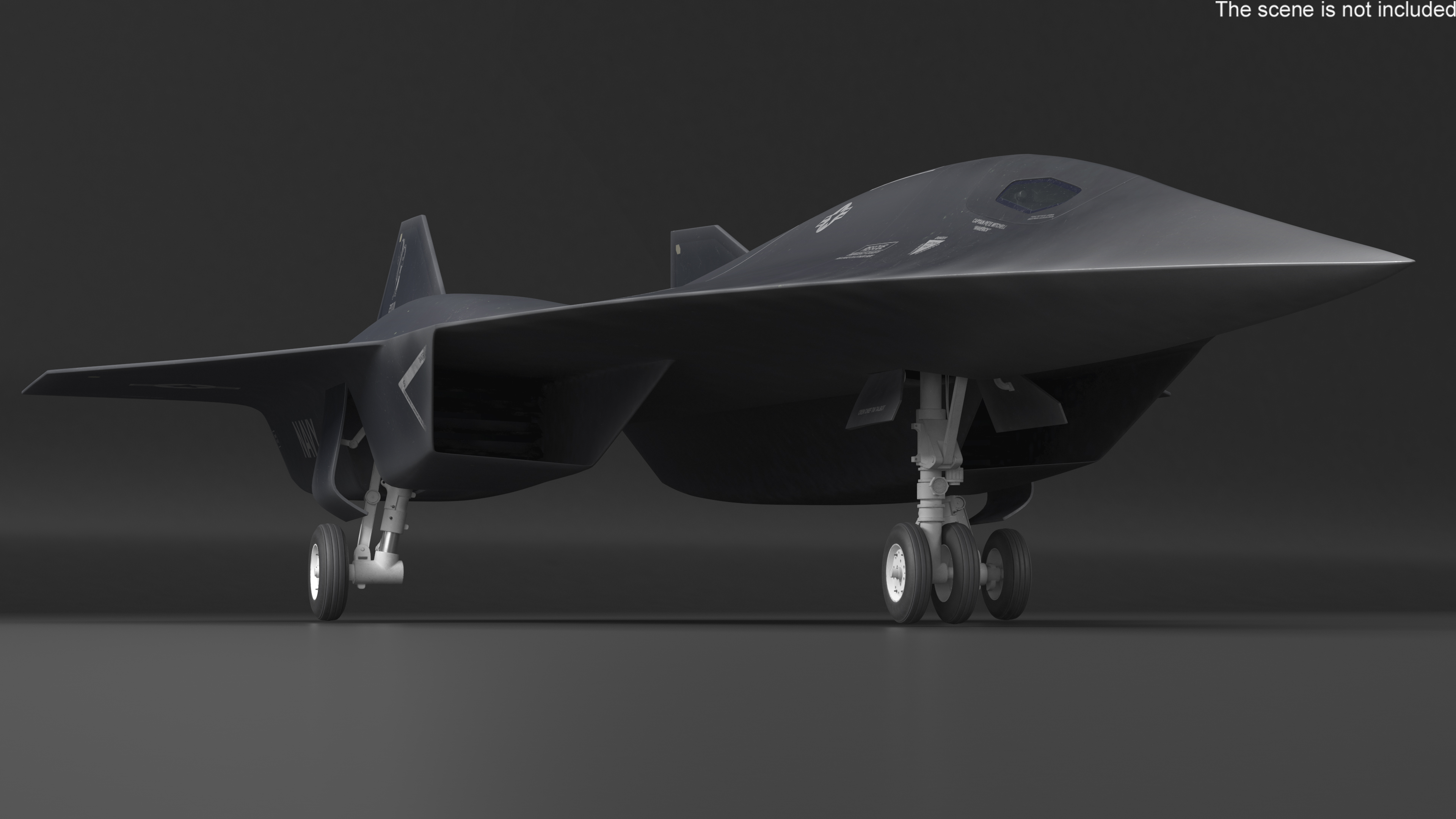 Lockheed SR-72 DarkStar Rigged for Maya 3D model