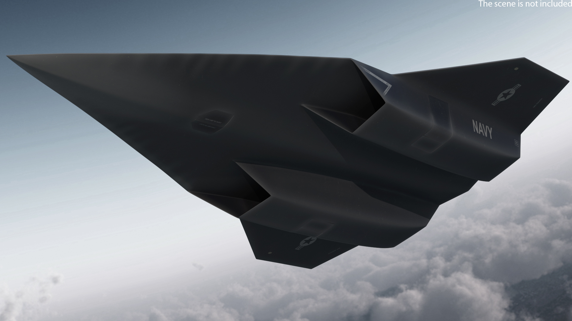 Lockheed SR-72 DarkStar Rigged for Maya 3D model