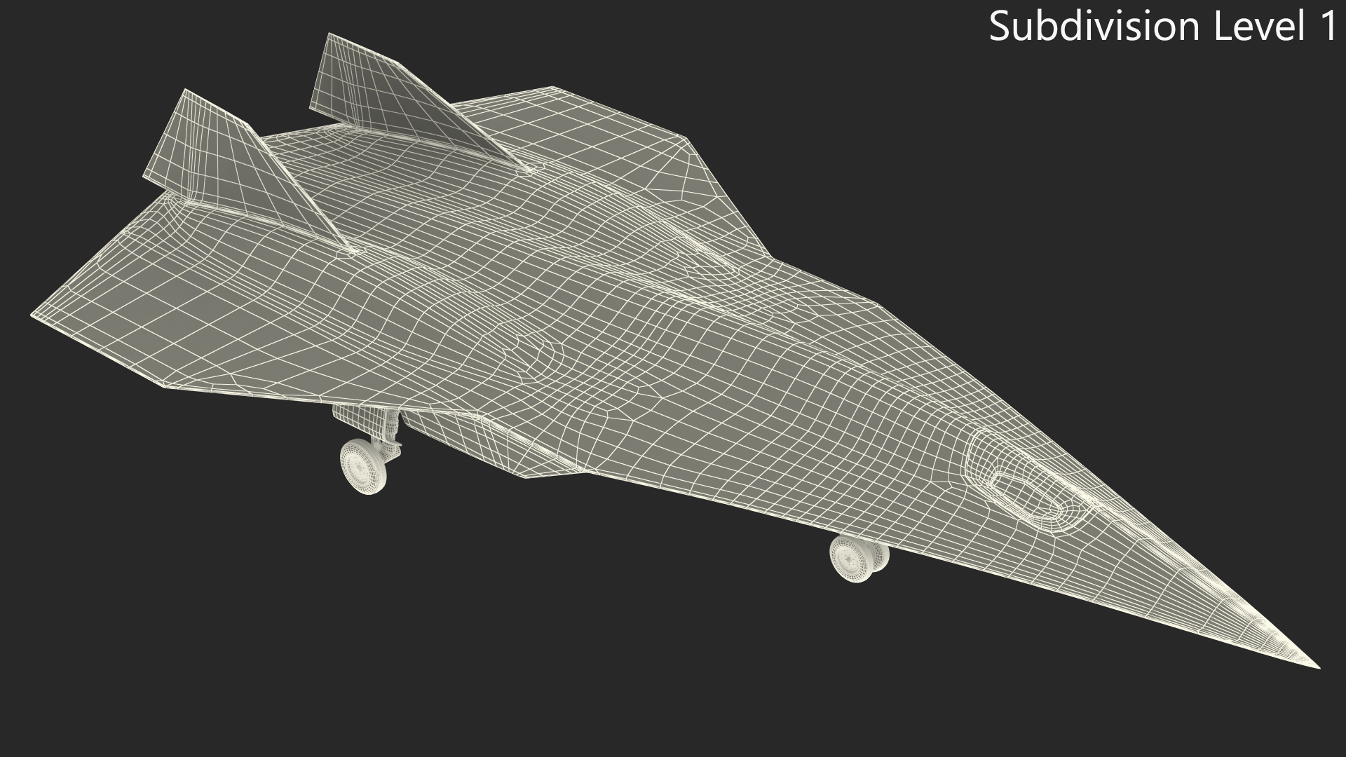 Lockheed SR-72 DarkStar Rigged for Maya 3D model