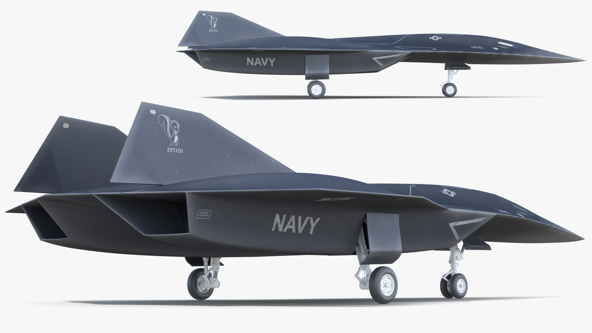 Lockheed SR-72 DarkStar Rigged for Maya 3D model