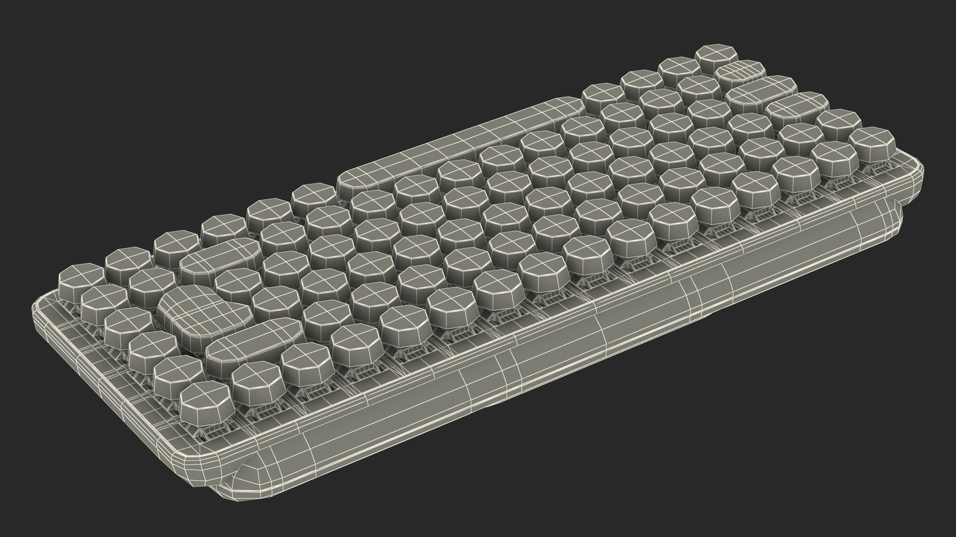 Pop Key Keyboard Logitech Yellow 3D
