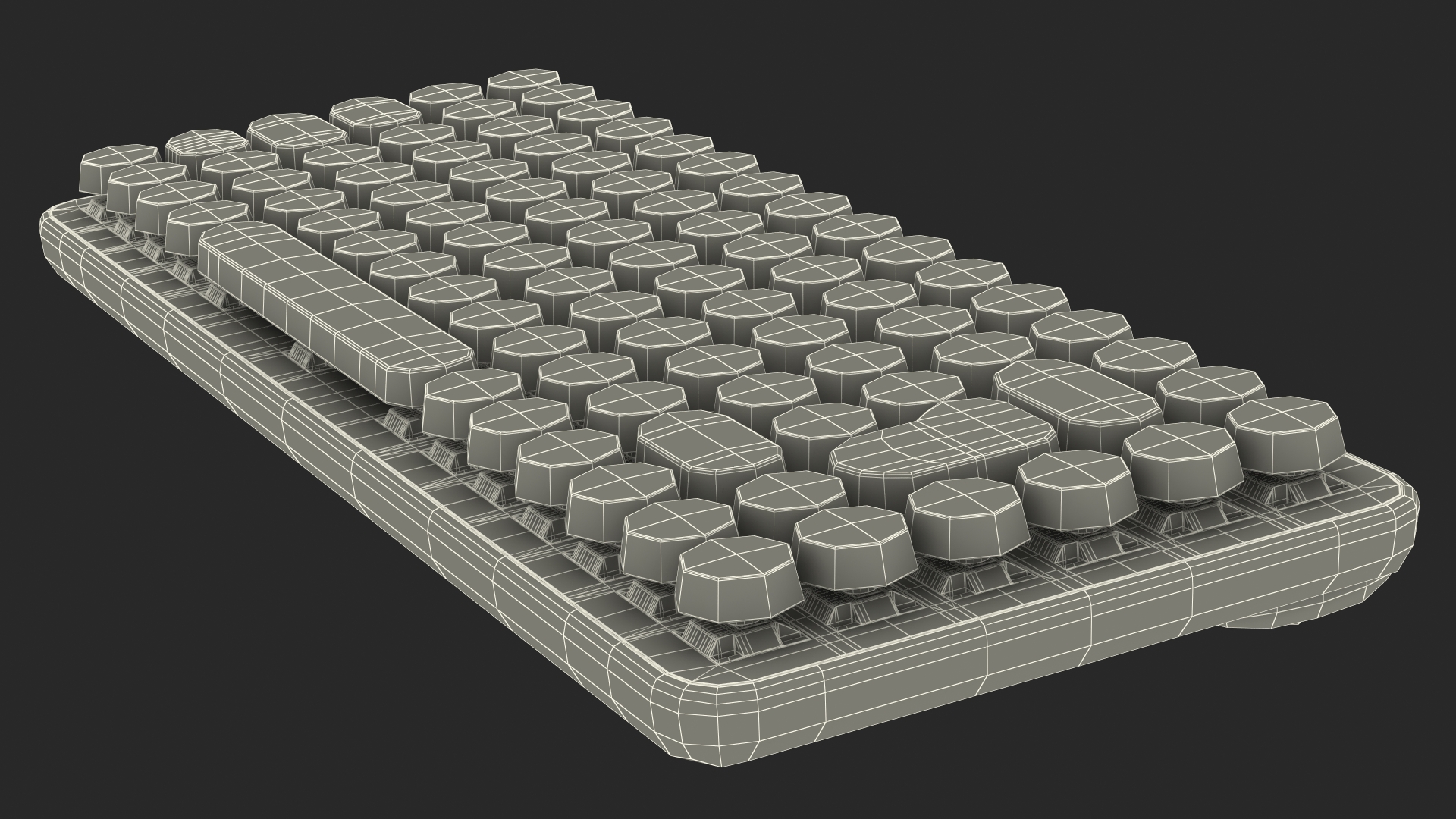 Pop Key Keyboard Logitech Yellow 3D