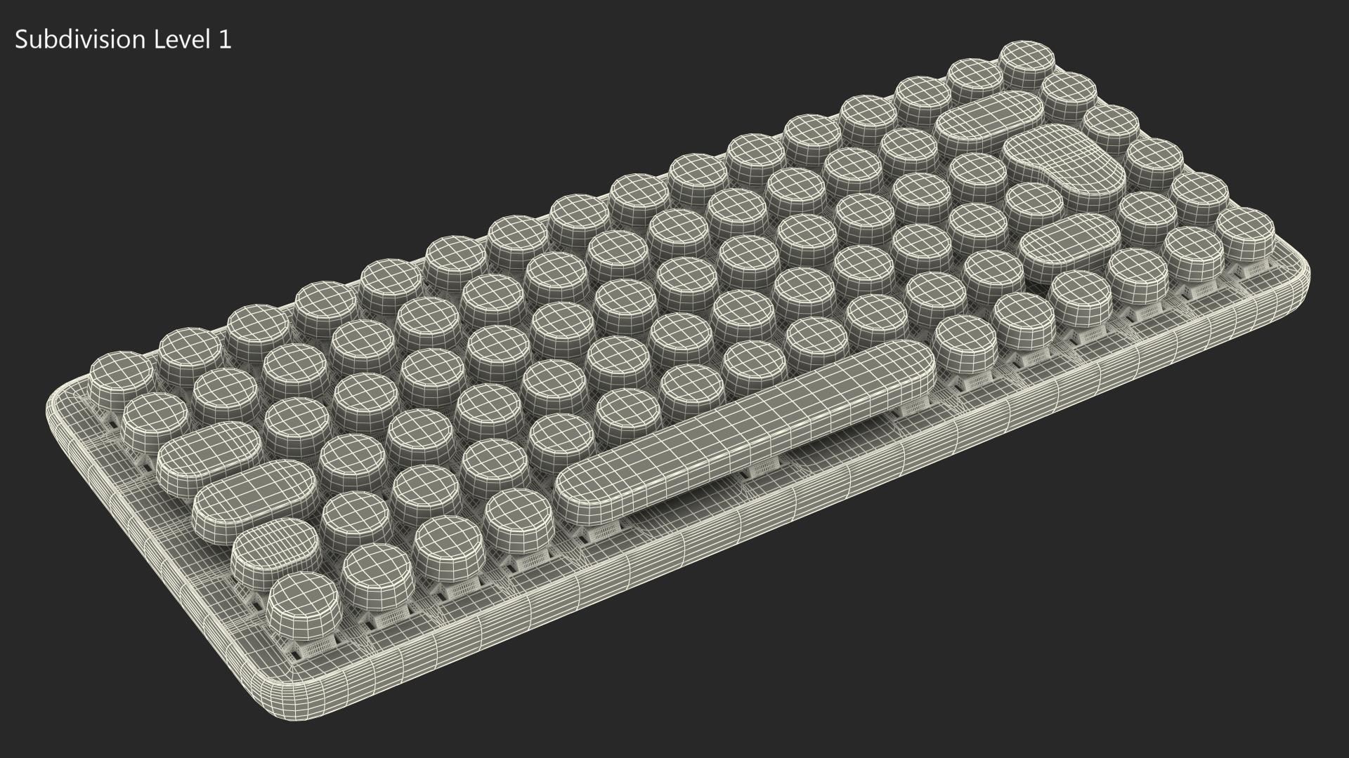 Pop Key Keyboard Logitech Yellow 3D