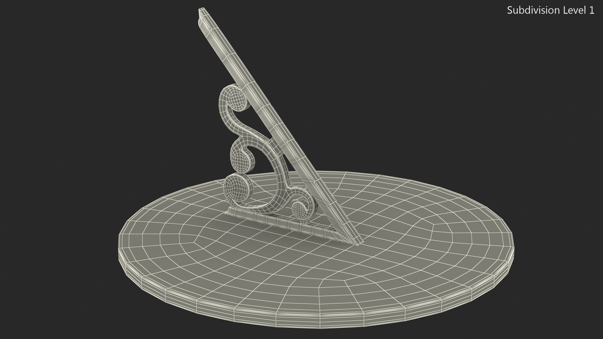 3D Vintage Horizontal Sundial
