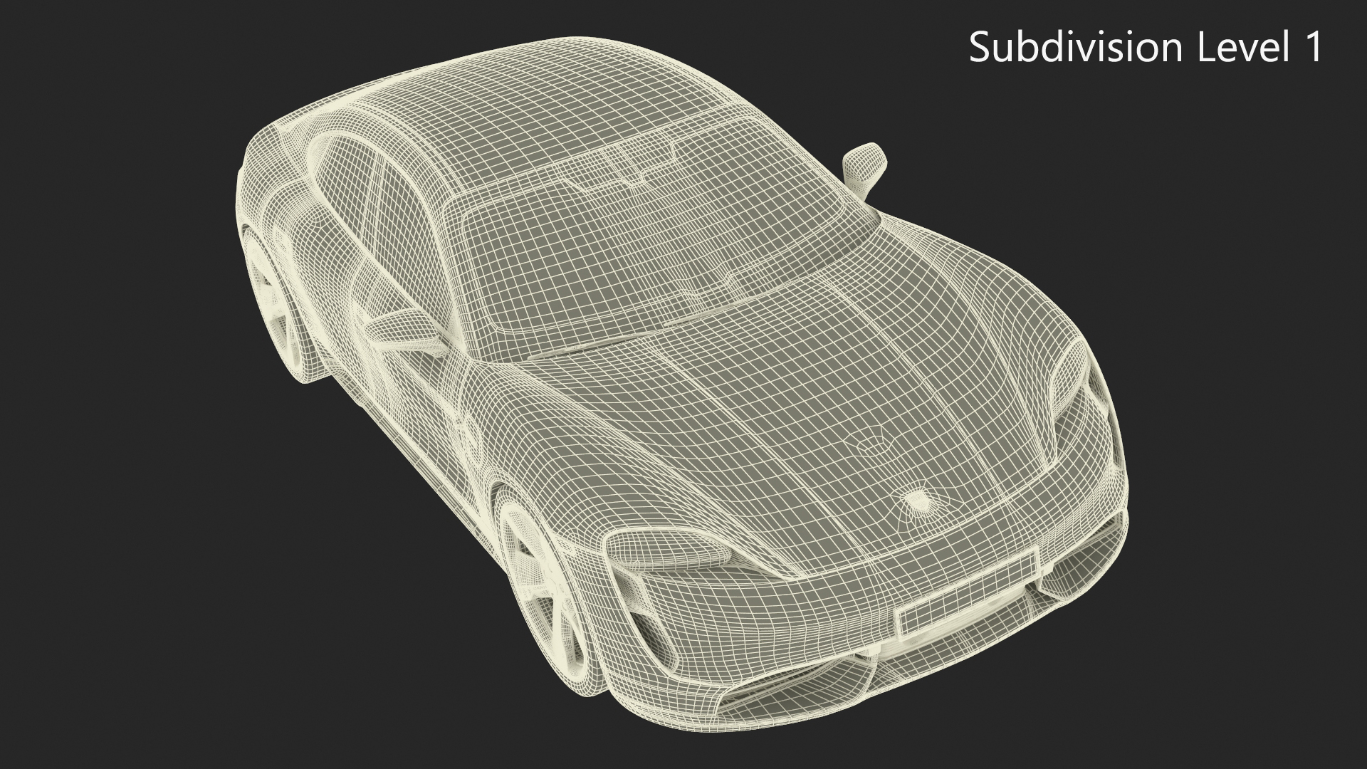 3D model Electric Sports Car Porsche Taycan Turbo S Gentian Blue