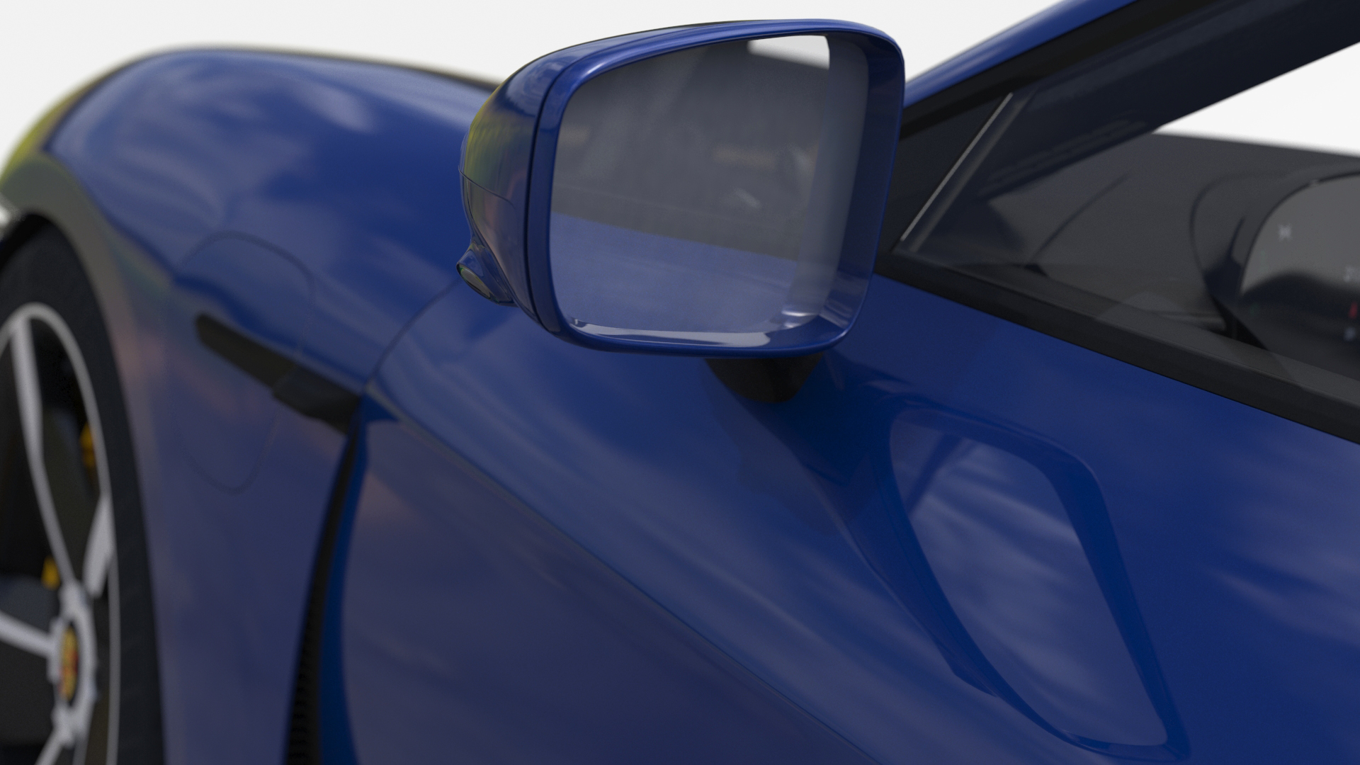 3D model Electric Sports Car Porsche Taycan Turbo S Gentian Blue