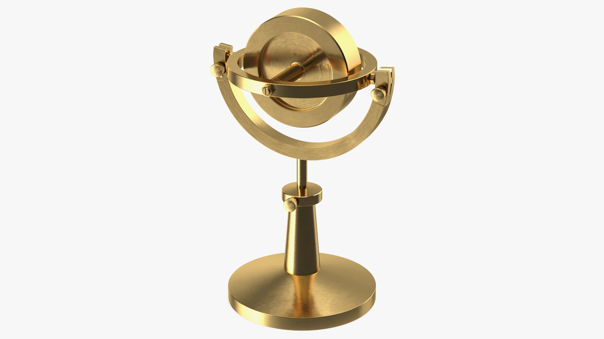 3D Vintage Brass Lecture Gyroscope